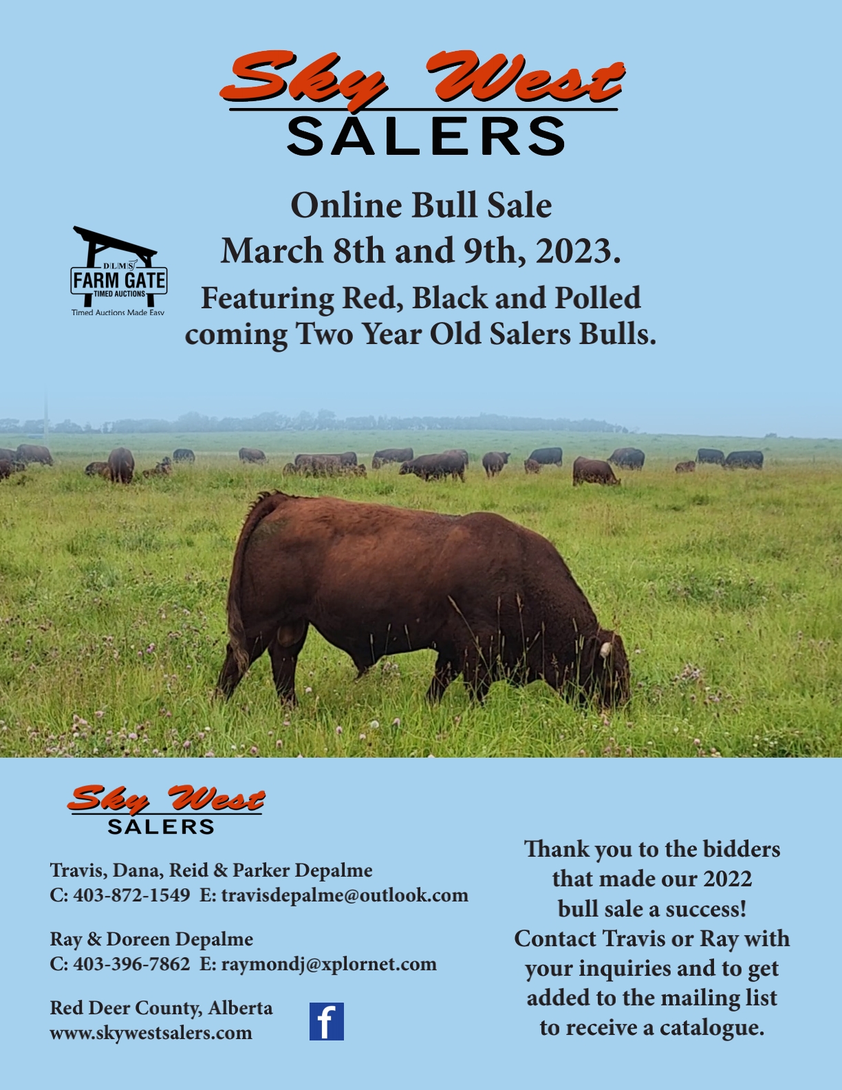 2023 Sky West Salers 2 Year Old Bull Sale – Sky West Salers